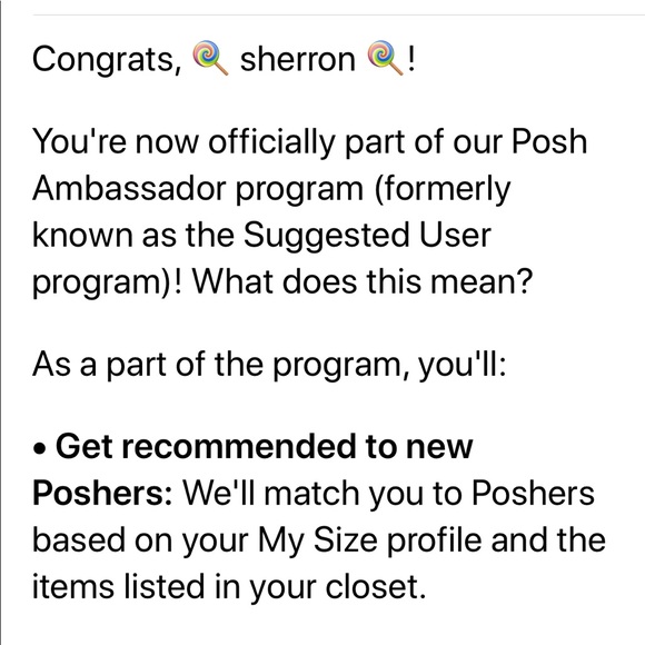 🍭I’m a ⭐️POSH AMBASSADOR ⭐️ - Picture 6 of 6